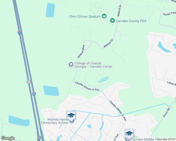 map of restaurants, bars, coffee shops, grocery stores, and more near 119 Lake Manor Drive in Kingsland
