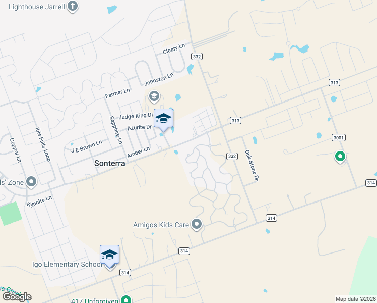 map of restaurants, bars, coffee shops, grocery stores, and more near 245 Circle Way in Jarrell