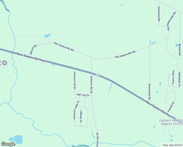 map of restaurants, bars, coffee shops, grocery stores, and more near 2020 Johnson Road Southeast in Valdosta