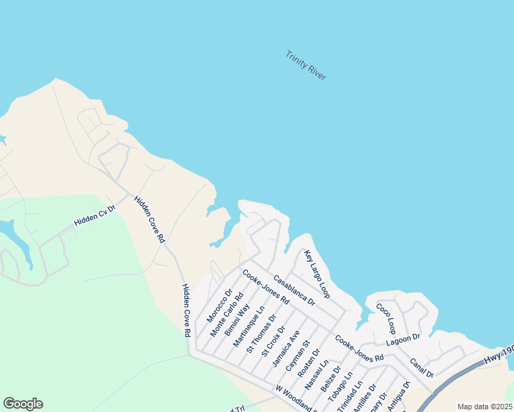 map of restaurants, bars, coffee shops, grocery stores, and more near 89 Holiday Vlgs in Point Blank