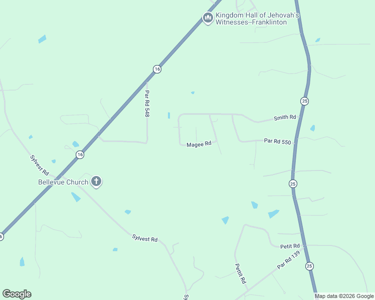 map of restaurants, bars, coffee shops, grocery stores, and more near 143 Smith Road in Franklinton