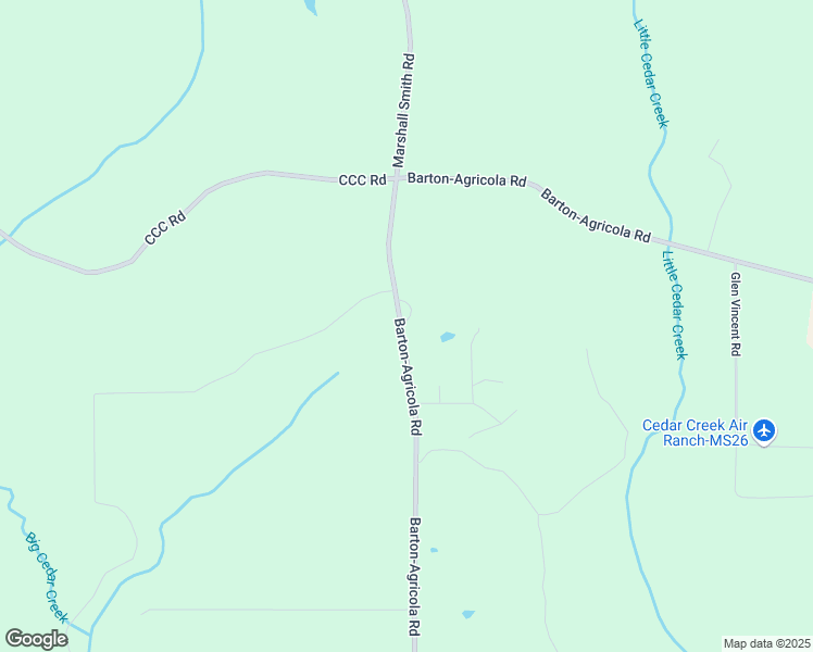 map of restaurants, bars, coffee shops, grocery stores, and more near Barton-Agricola Road in Lucedale