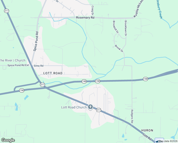 map of restaurants, bars, coffee shops, grocery stores, and more near 8505 Sims Road in Mobile County