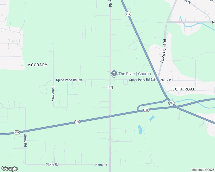 map of restaurants, bars, coffee shops, grocery stores, and more near 5561 McCrary Road in Semmes