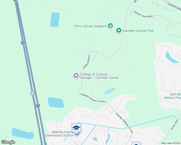 map of restaurants, bars, coffee shops, grocery stores, and more near 8001 Lakes Boulevard East in Kingsland