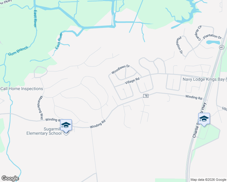 map of restaurants, bars, coffee shops, grocery stores, and more near 145 Fairfield Drive in Saint Marys