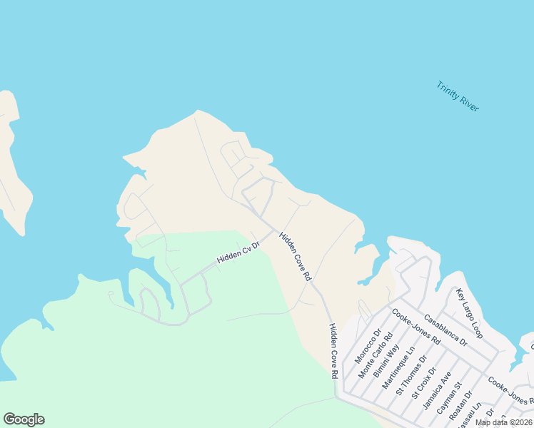 map of restaurants, bars, coffee shops, grocery stores, and more near 71 Captain Kidd Lane in Point Blank