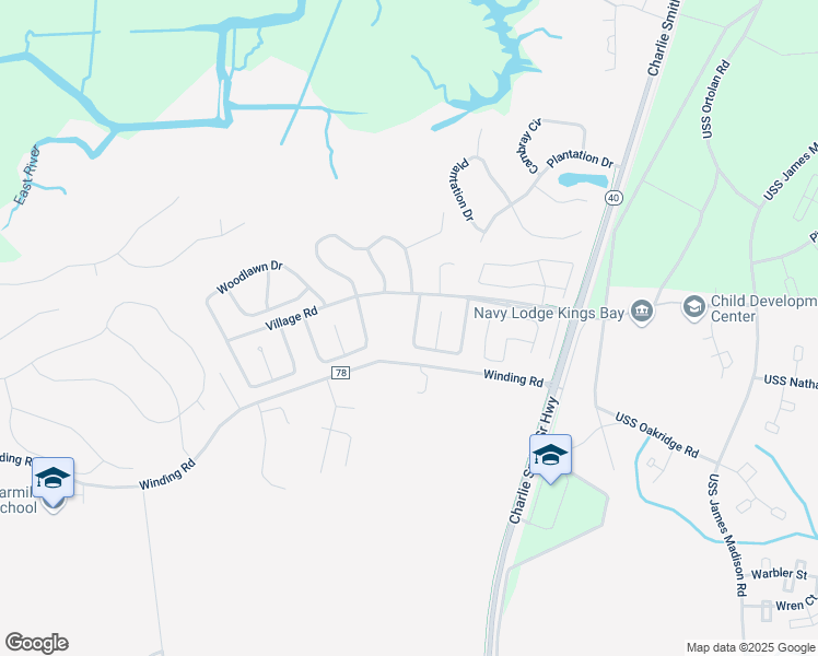 map of restaurants, bars, coffee shops, grocery stores, and more near 307 Pinedale Drive in St. Marys