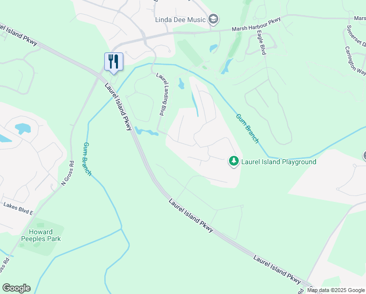 map of restaurants, bars, coffee shops, grocery stores, and more near 266 Laurel Landing Boulevard in St. Marys