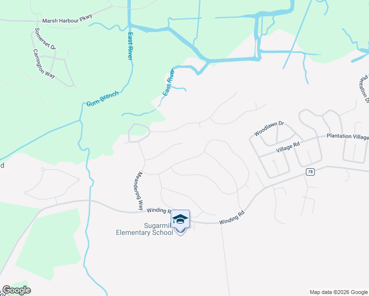 map of restaurants, bars, coffee shops, grocery stores, and more near 128 Rindle Trace in St. Marys
