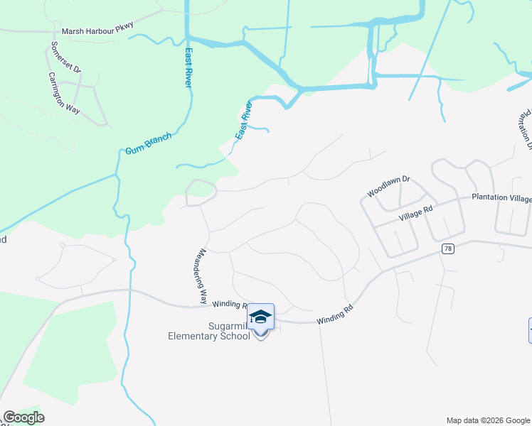 map of restaurants, bars, coffee shops, grocery stores, and more near 128 Rindle Trace in St. Marys