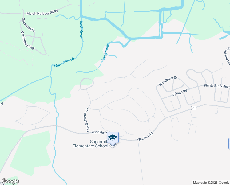 map of restaurants, bars, coffee shops, grocery stores, and more near 128 Rindle Trace in St. Marys