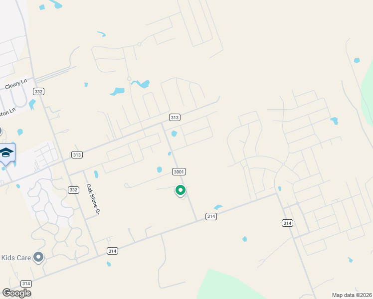 map of restaurants, bars, coffee shops, grocery stores, and more near 208 Batjac Alley in Jarrell