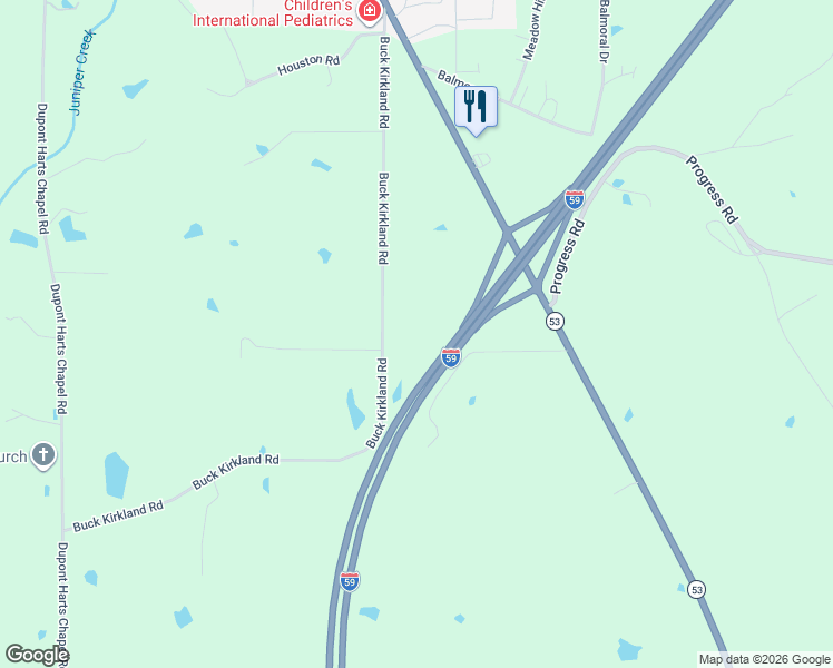 map of restaurants, bars, coffee shops, grocery stores, and more near 210 Buck Kirkland Road in Poplarville