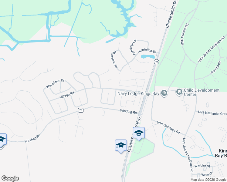 map of restaurants, bars, coffee shops, grocery stores, and more near 100 Pinedale Drive in St. Marys
