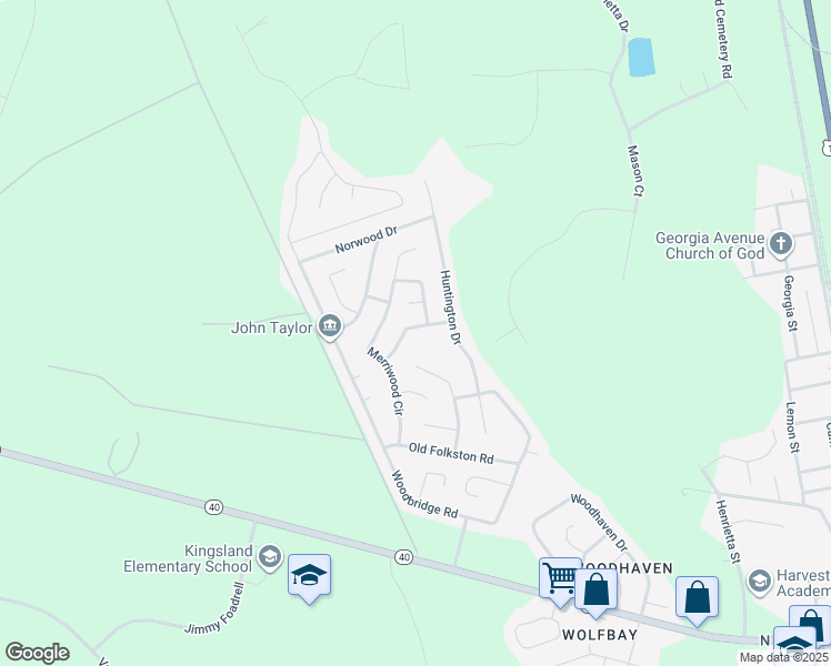 map of restaurants, bars, coffee shops, grocery stores, and more near 211 Grassmere Street in Kingsland