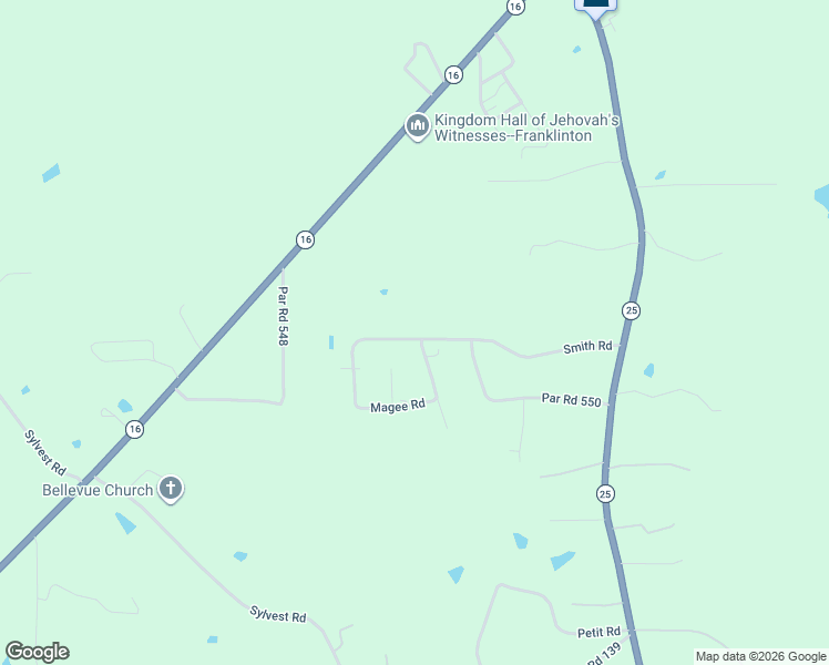 map of restaurants, bars, coffee shops, grocery stores, and more near 126 Smith Road in Franklinton