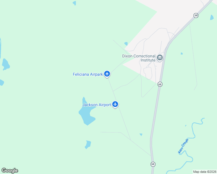 map of restaurants, bars, coffee shops, grocery stores, and more near 5122 Airport Ln in Jackson