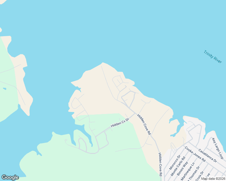 map of restaurants, bars, coffee shops, grocery stores, and more near 1800 Hidden Cove Road in Point Blank