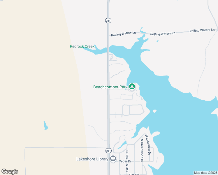 map of restaurants, bars, coffee shops, grocery stores, and more near 7964 Texas 261 in Buchanan Dam