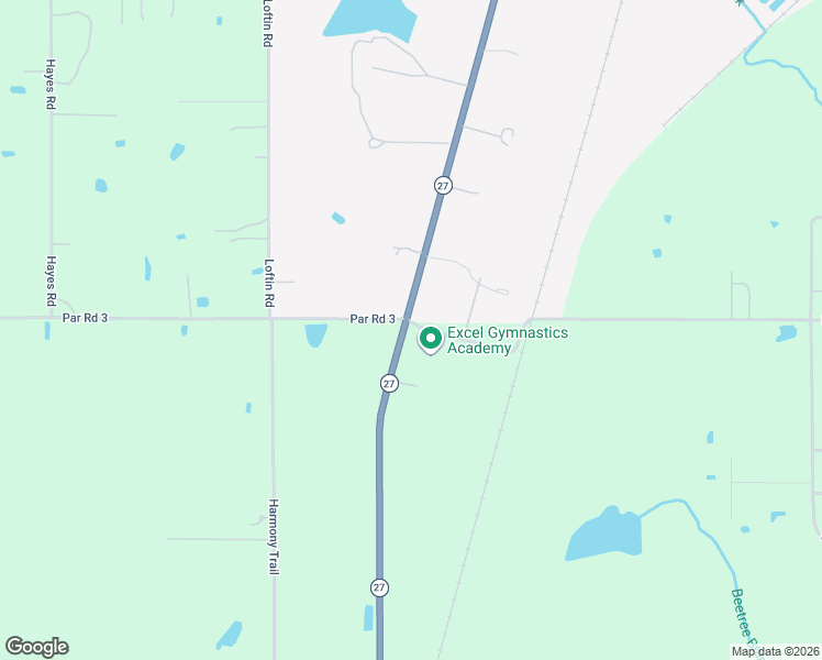 map of restaurants, bars, coffee shops, grocery stores, and more near Granberry Road in DeRidder