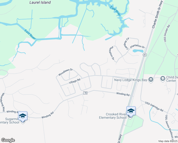 map of restaurants, bars, coffee shops, grocery stores, and more near 423 Sunnyside Drive in Saint Marys