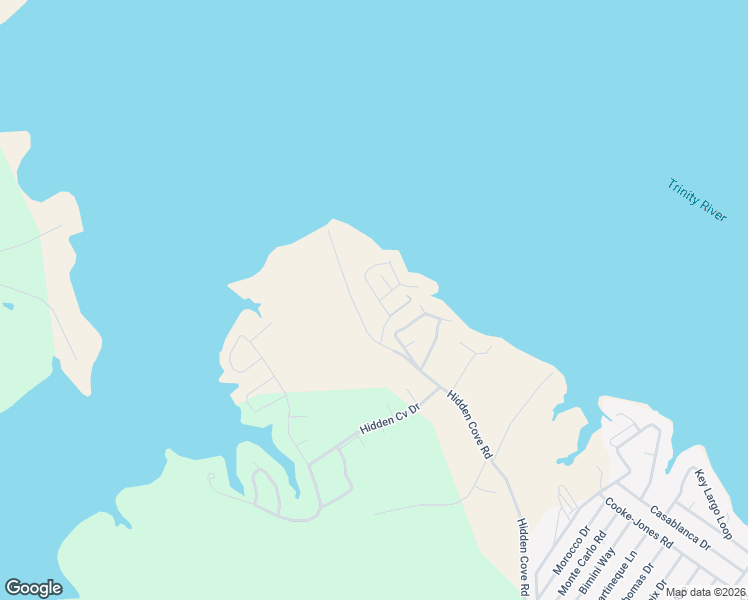 map of restaurants, bars, coffee shops, grocery stores, and more near 1800 Hidden Cove Road in Point Blank