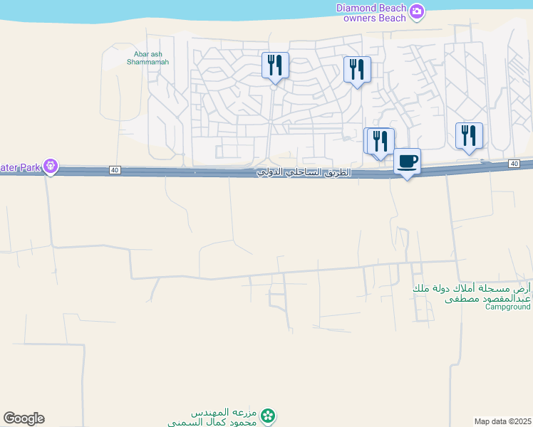 map of restaurants, bars, coffee shops, grocery stores, and more near in El Hamam