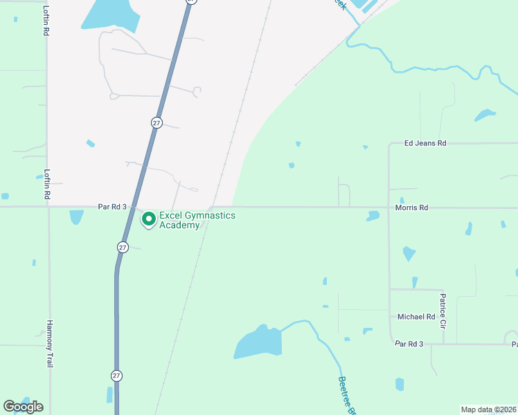 map of restaurants, bars, coffee shops, grocery stores, and more near Granberry Road in DeRidder