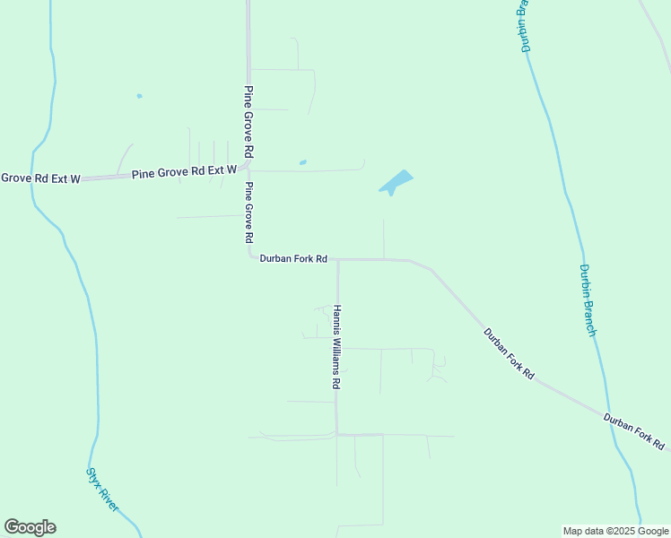 map of restaurants, bars, coffee shops, grocery stores, and more near 16207-16229 Durban Fork Rd in Bay Minette