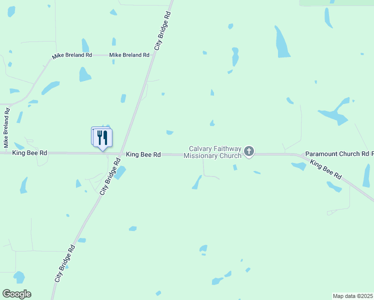 map of restaurants, bars, coffee shops, grocery stores, and more near 1111 King Bee Road in Perkinston