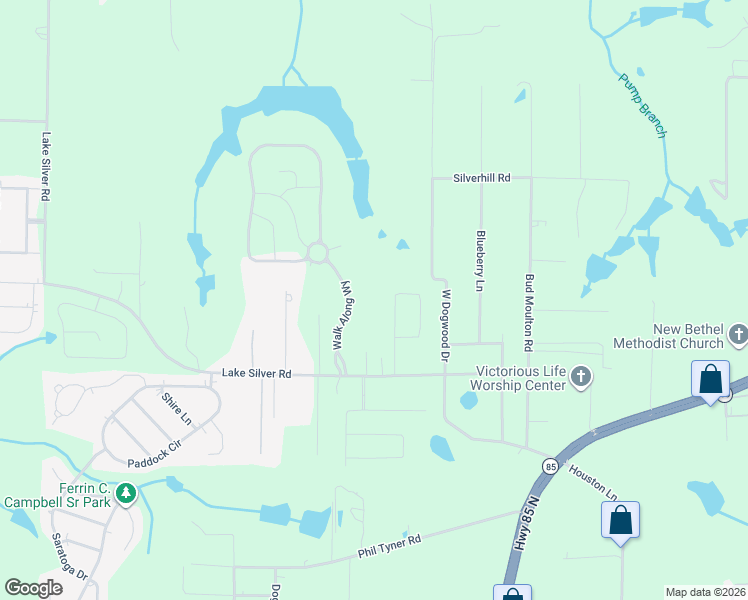 map of restaurants, bars, coffee shops, grocery stores, and more near 6018 Trestle Street in Crestview