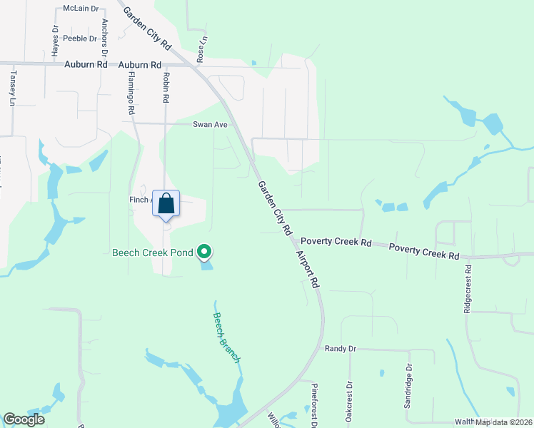 map of restaurants, bars, coffee shops, grocery stores, and more near 6034 Garden City Road in Crestview