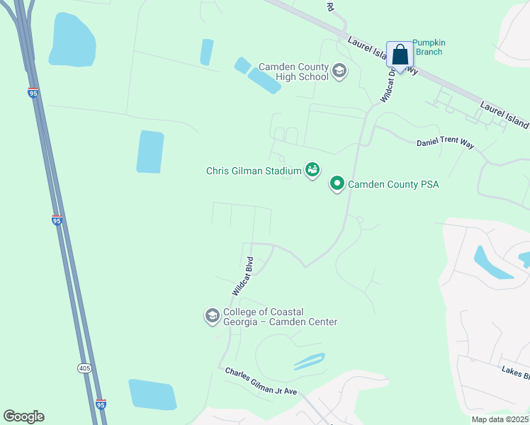 map of restaurants, bars, coffee shops, grocery stores, and more near 112 Pomegranate Road in Kingsland