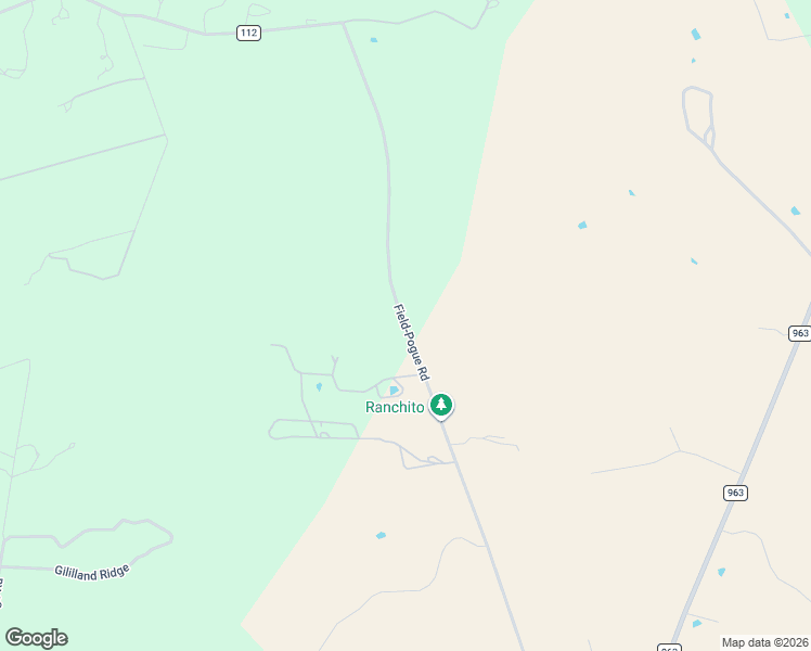 map of restaurants, bars, coffee shops, grocery stores, and more near Field-Pogue Road in Burnet County