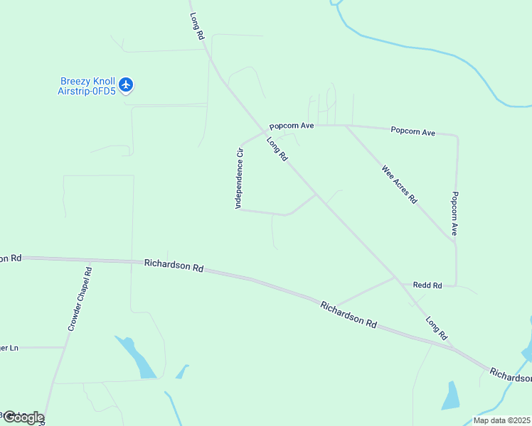 map of restaurants, bars, coffee shops, grocery stores, and more near Independence Circle in DeFuniak Springs