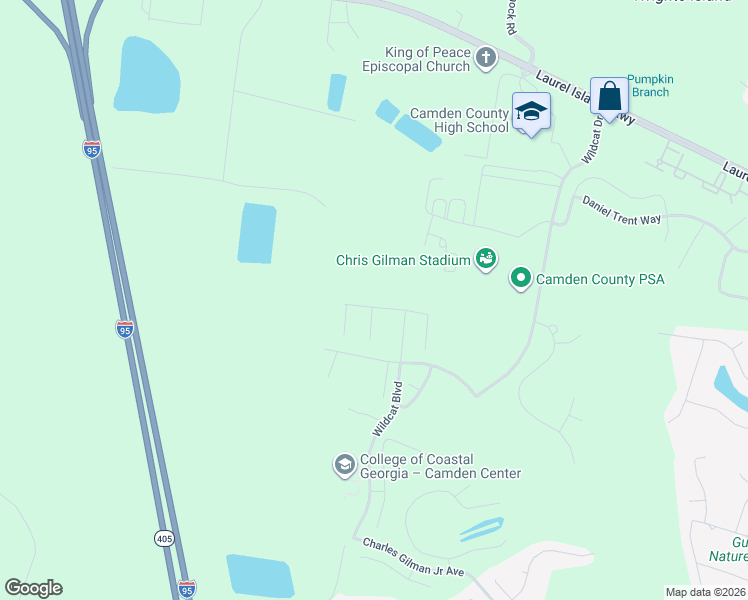 map of restaurants, bars, coffee shops, grocery stores, and more near 142 Verano Street in Kingsland