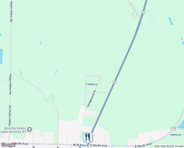 map of restaurants, bars, coffee shops, grocery stores, and more near 112-200 Wedgewood Dr in Bonifay