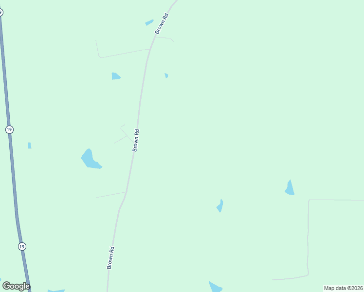 map of restaurants, bars, coffee shops, grocery stores, and more near Brown Road in Ethel