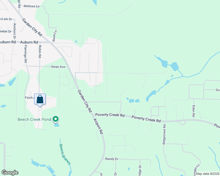 map of restaurants, bars, coffee shops, grocery stores, and more near 5877 Huckleberry Lane in Crestview