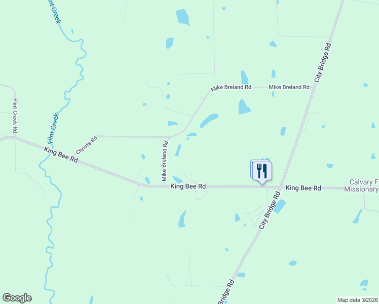 map of restaurants, bars, coffee shops, grocery stores, and more near 52 Mike Breland Road in Perkinston