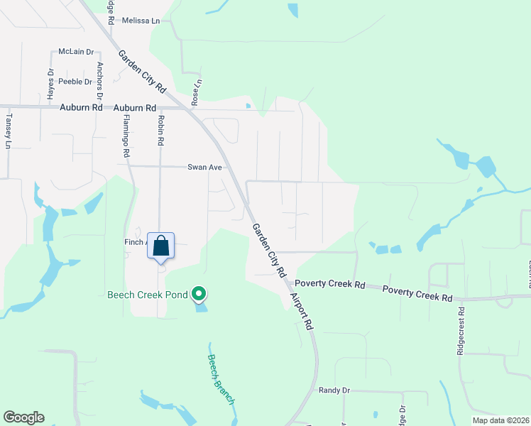 map of restaurants, bars, coffee shops, grocery stores, and more near 6068 Garden City Road in Crestview