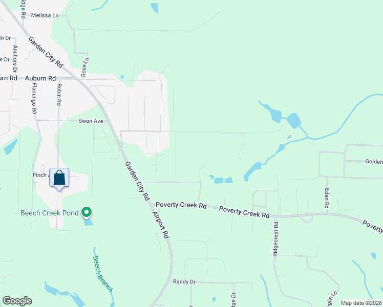 map of restaurants, bars, coffee shops, grocery stores, and more near 5877 Huckleberry Lane in Crestview