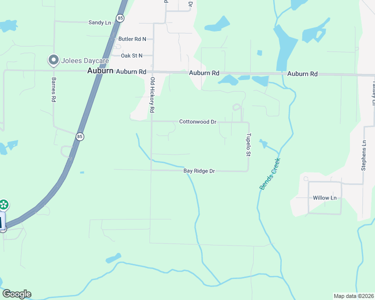 map of restaurants, bars, coffee shops, grocery stores, and more near 3153 Mayhair Road in Crestview