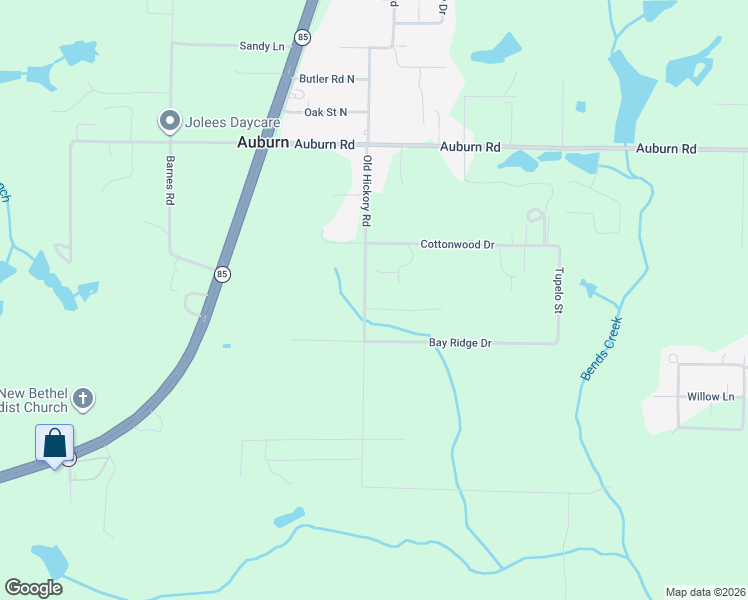 map of restaurants, bars, coffee shops, grocery stores, and more near 6074 Old Hickory Road in Crestview