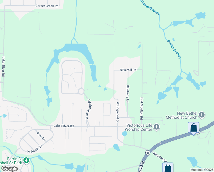 map of restaurants, bars, coffee shops, grocery stores, and more near 6076 Dogwood Drive West in Crestview