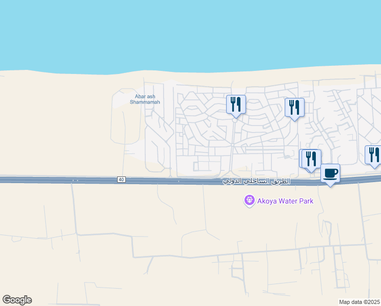 map of restaurants, bars, coffee shops, grocery stores, and more near in North Coast