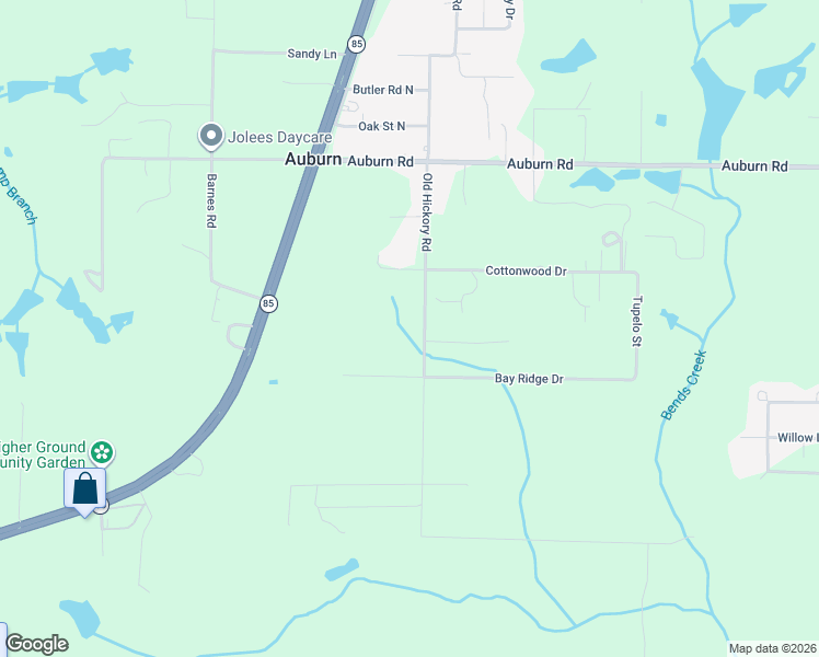 map of restaurants, bars, coffee shops, grocery stores, and more near 6074 Old Hickory Road in Crestview