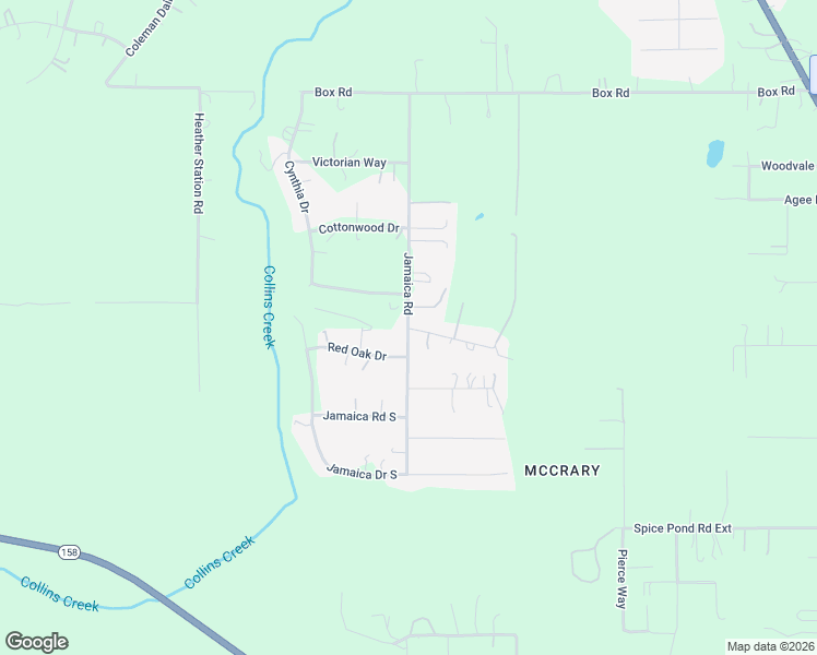 map of restaurants, bars, coffee shops, grocery stores, and more near 5929 Jamaica Road in Semmes