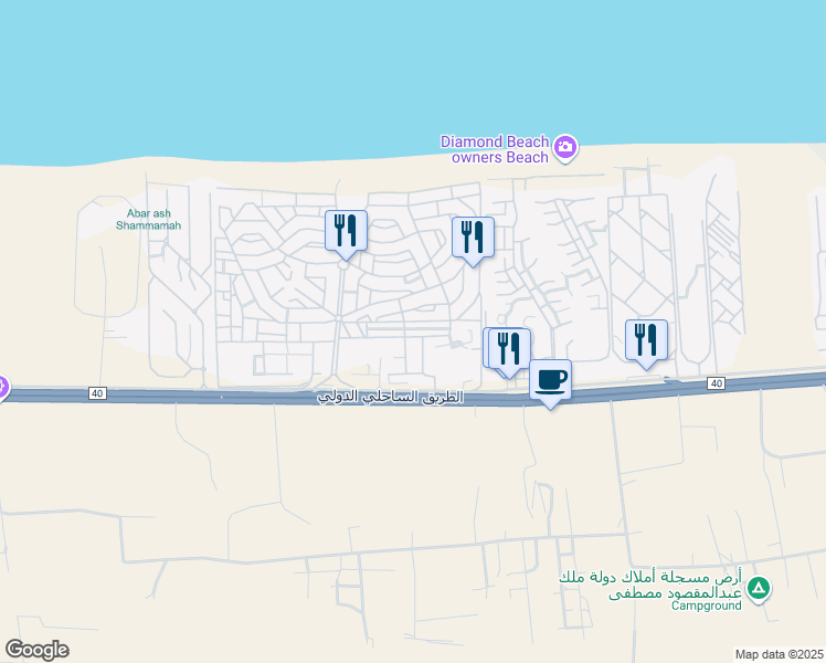 map of restaurants, bars, coffee shops, grocery stores, and more near in North Coast